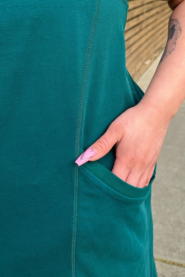 Hi-Lo Jersey Tank Dress, , alternate image number 8