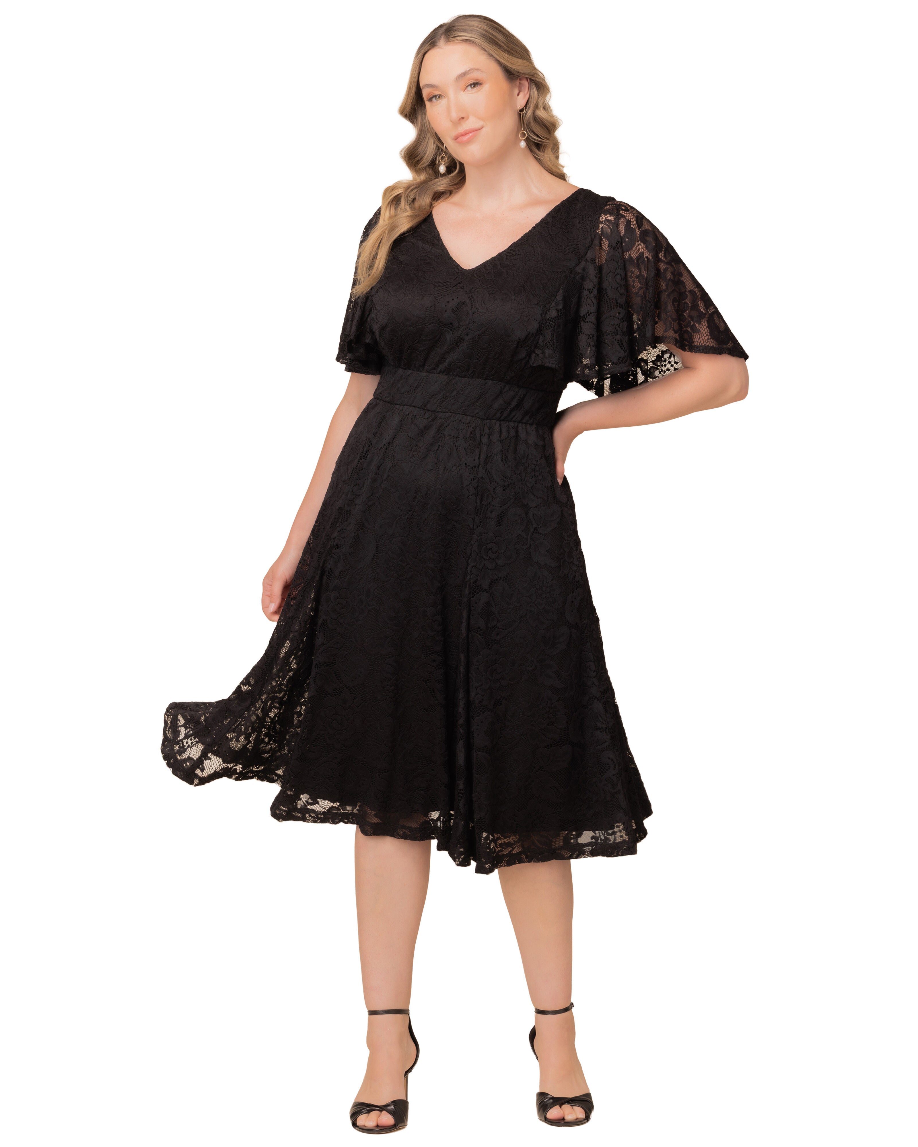 Camille Lace Cocktail Dress, ONYX / Black, hi-res image number 0