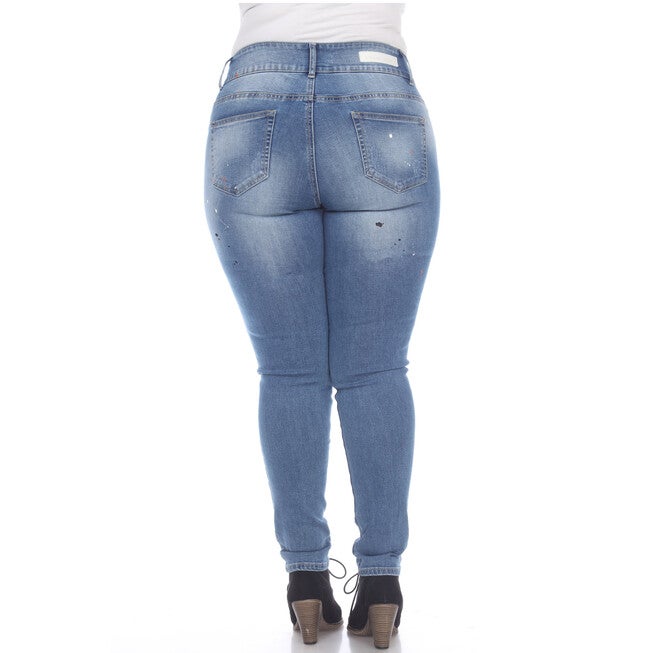 Paint Effect Light Blue Denim, Light Blue / Light Blue, alternate image number null