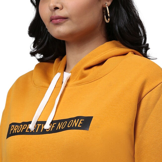 Mustard "Property of No One" Sweatshirt, , alternate image number null