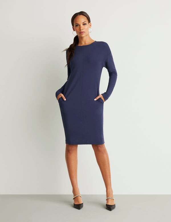 Dolman Dress, Midnight / Navy, alternate image number 1