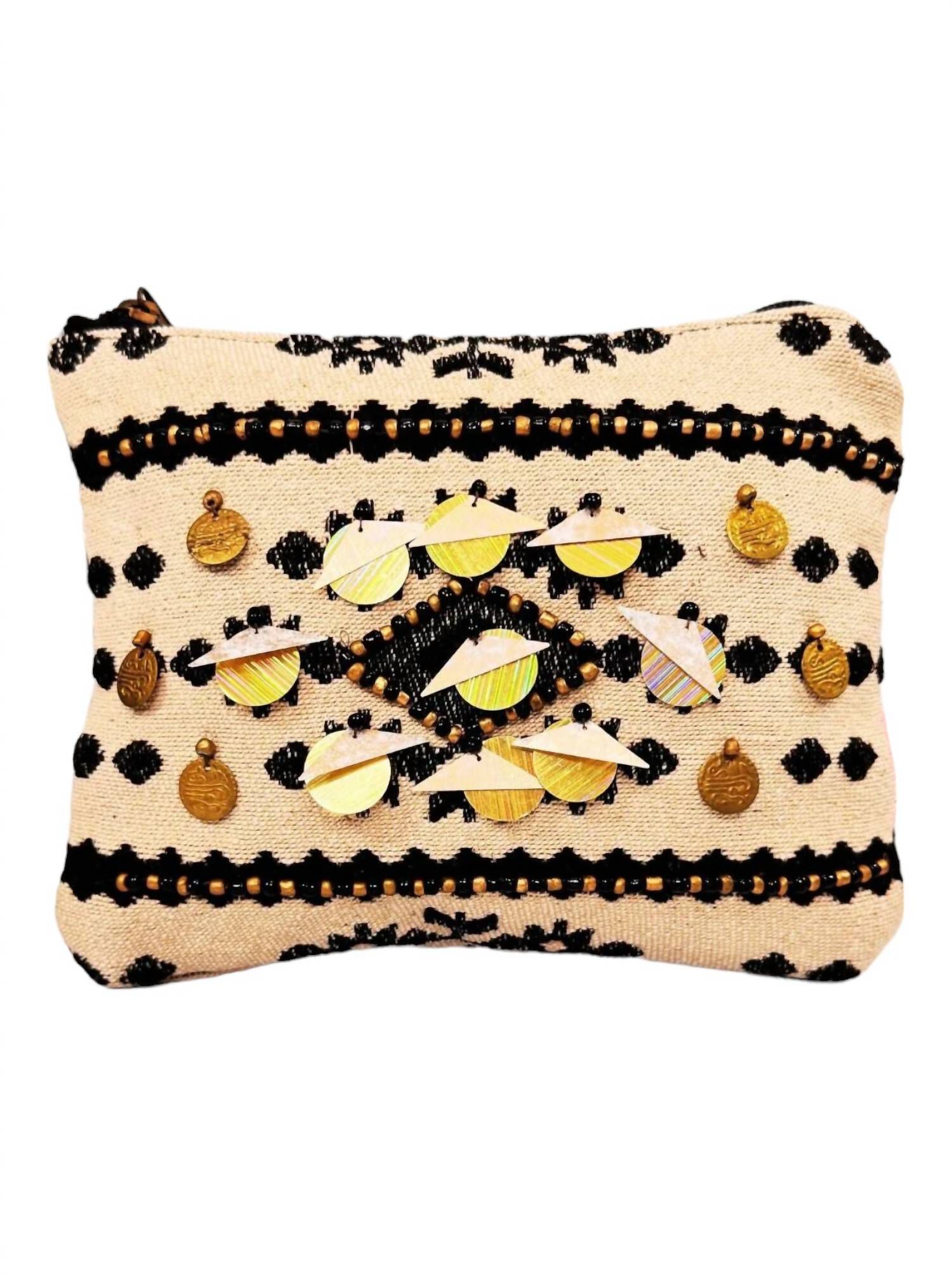 Boho Chic Cosmetic Bag, Tan / Tan, hi-res image number 0