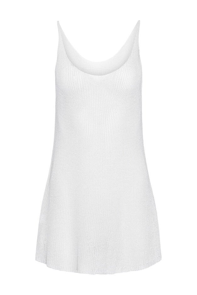 Loose Knit Tank, White / White, hi-res image number 0