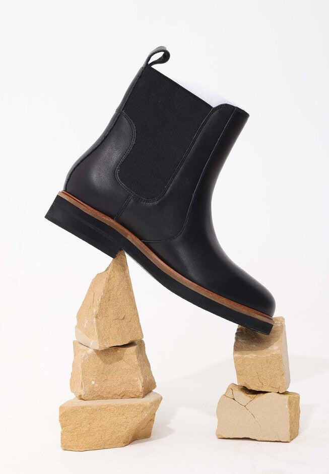 Genesys Leather Chelsea Boots, Black / Black, alternate image number 3