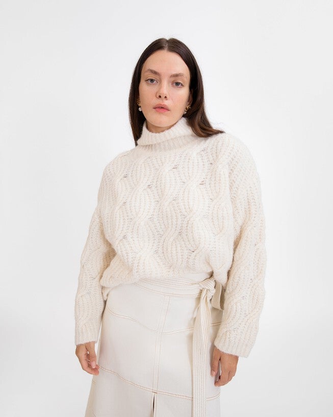 Opaline Sweater, Cream / Cream, hi-res image number 0