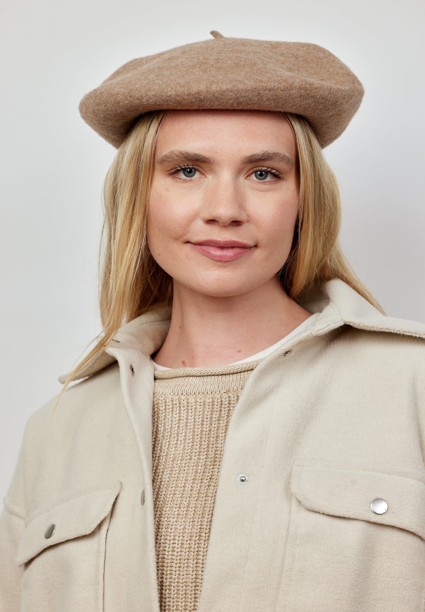 Classic Beret, Taupe / Taupe, alternate image number 1