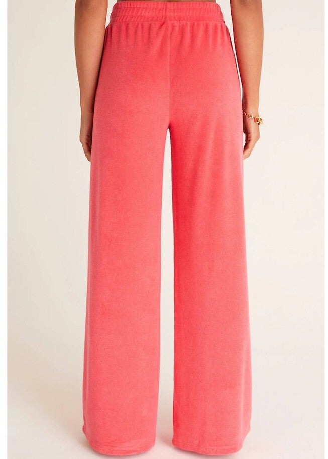 CALI LOOP TERRY PANT IN STRAWBERRY, , alternate image number null