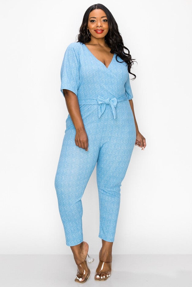 WRAP DENIM JUMPSUIT, , alternate image number null