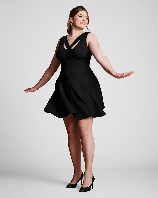Bra-Free Fit & Flare, Black / Black, hi-res image number 0