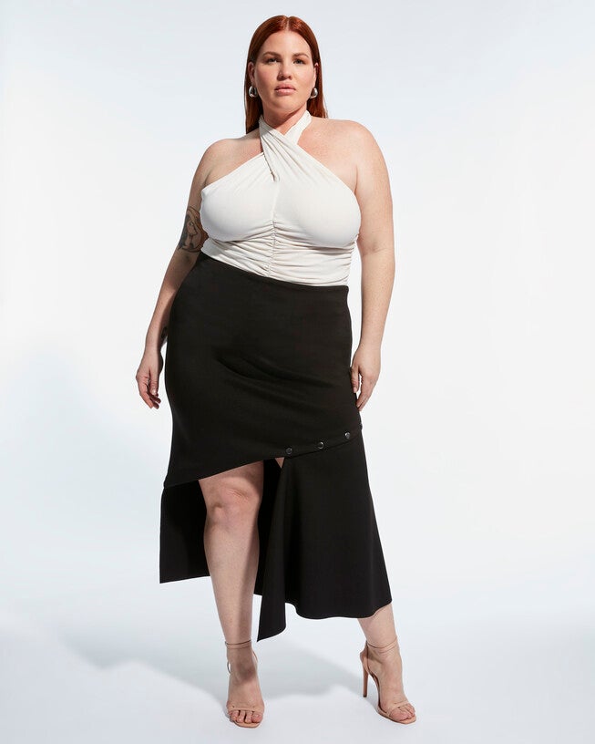 CATHERINE CROSSOVER TOP, Buttercream / Beige, alternate image number null