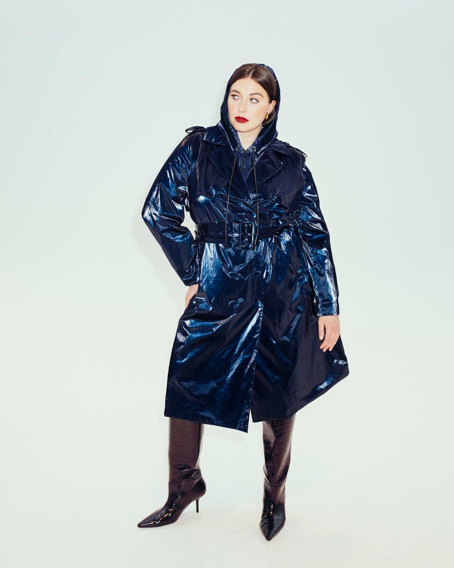 The Cameron Metallic Trench Coat, , alternate image number 4