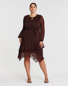 Camilla Midi Length Spot Print Dress