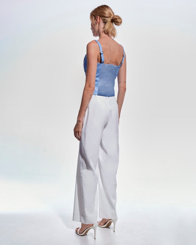 Becca Recycled Leather Tank, Powder Blue / Azure Blue, alternate image number null