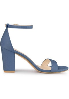 Buckle Ankle Strap High Chunky Heels Sandals