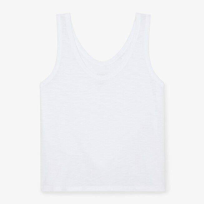Wyatt Tank - Organic Cotton Slub, White / White, alternate image number 5
