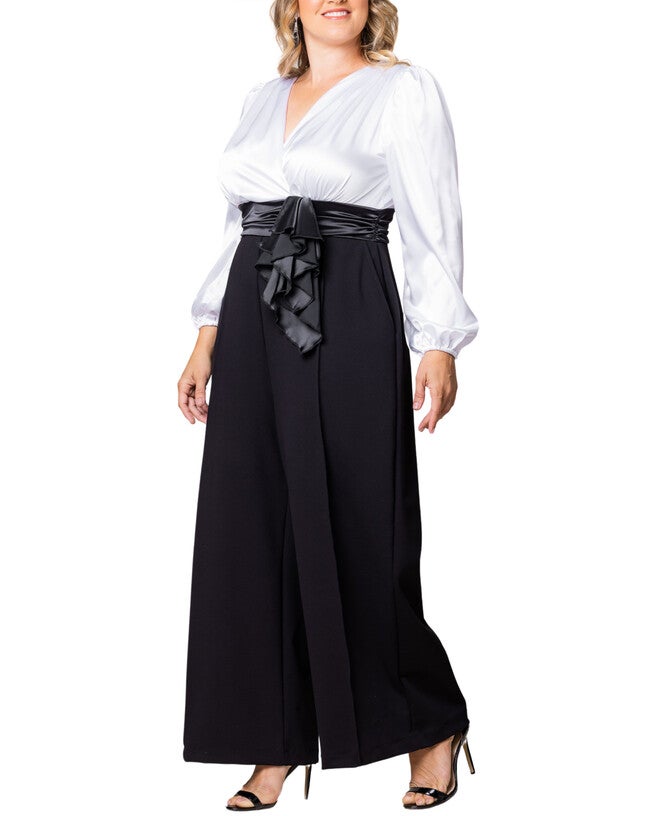 Refined Satin Jumpsuit, BLACK TIE AFFAIR / Black, alternate image number 3