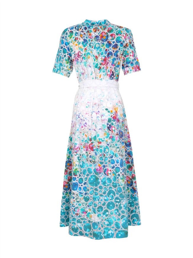 WOMEN'S DIMENSION 44 DRESS IN MULTI, Multi / Light Blue, alternate image number null