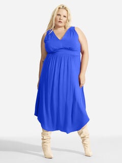 Destiny Shirt Tail Hem Maxi, SPECTRUM BLUE / Royal Blue, hi-res image number 0