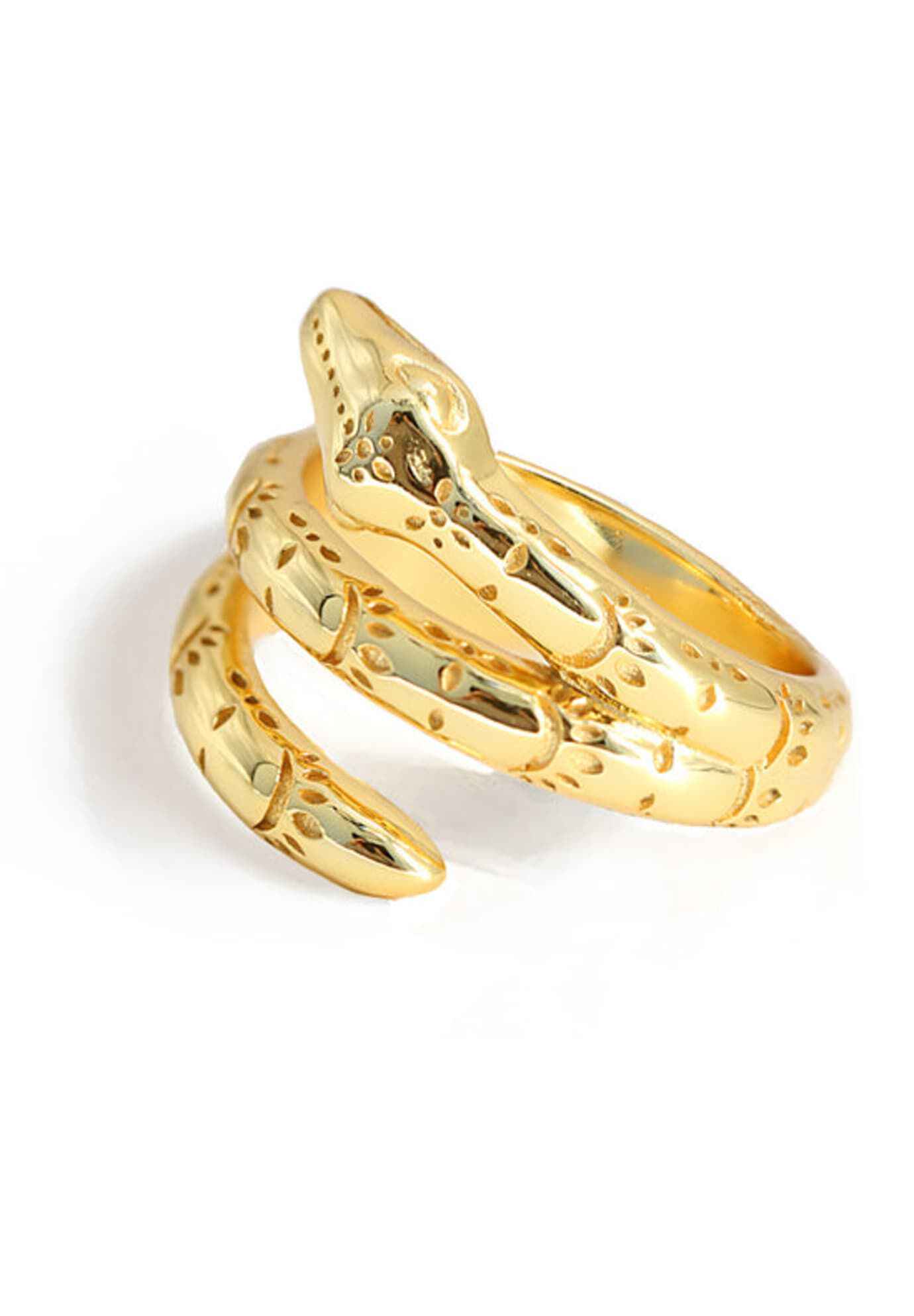 YEAR OF THE SNAKE Ring, Gold / Gold, hi-res image number 0