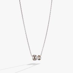 Toi et Moi Two Stone Necklace