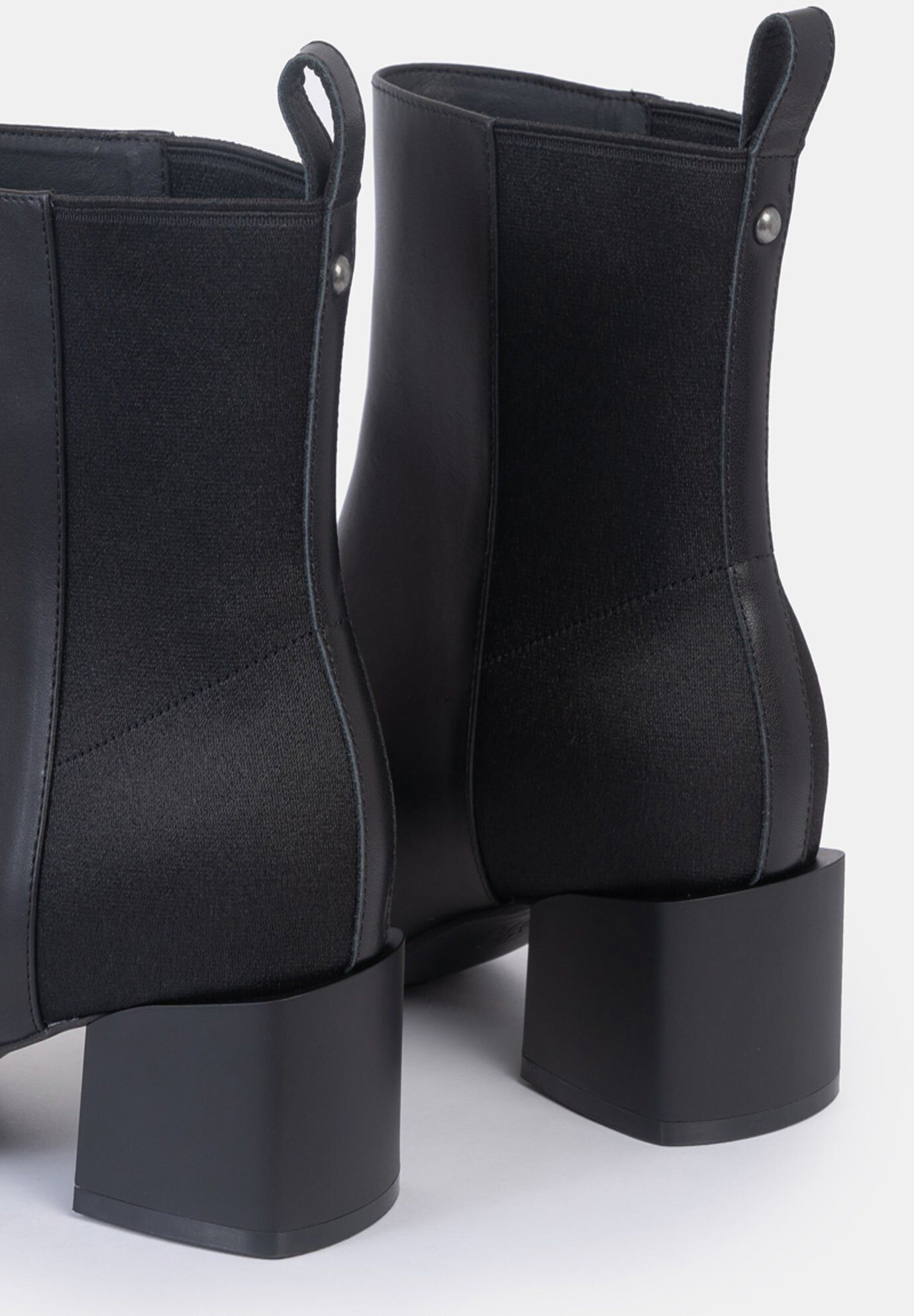 Jackie Half Stretch Heel Bootie, Black / Black, alternate image number 3