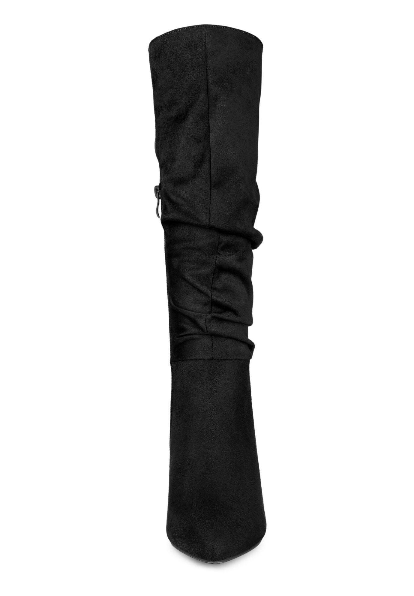 Slouch Pointed Toe Stiletto Heel Knee High Boots, Black / Black, alternate image number 1