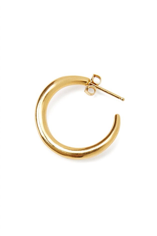 WOMEN'S MINI INFINITY HOOP EARRINGS IN GOLD, Gold / Gold, alternate image number null