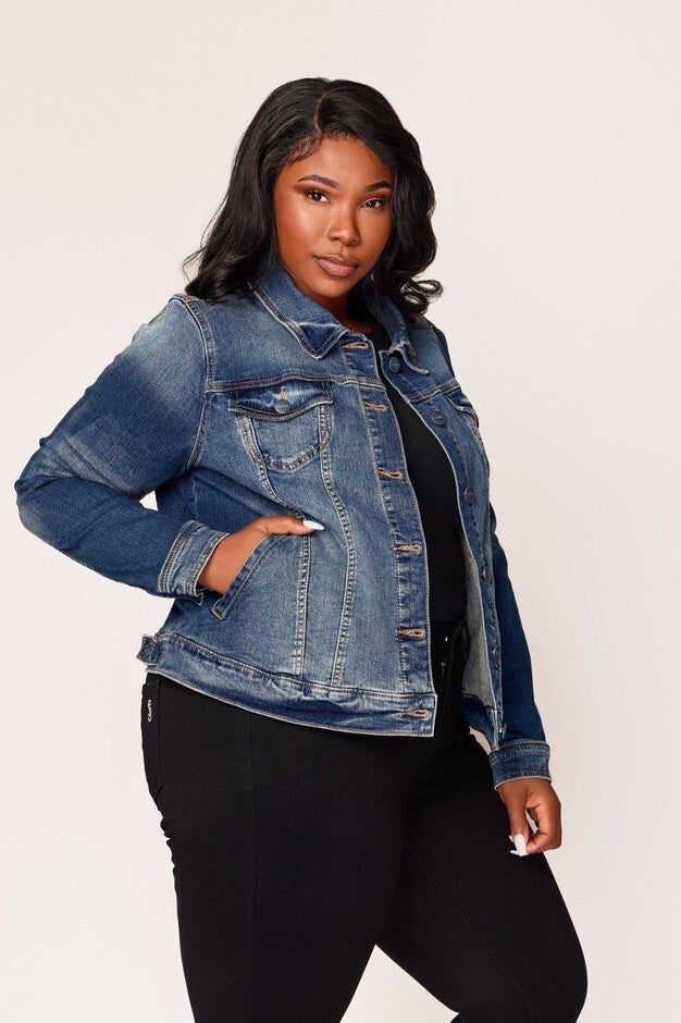 Denim Jacket, HAYDEN / Medium Wash, alternate image number 2