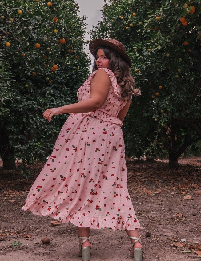 Berry Bunch Dress- Pink, , alternate image number null