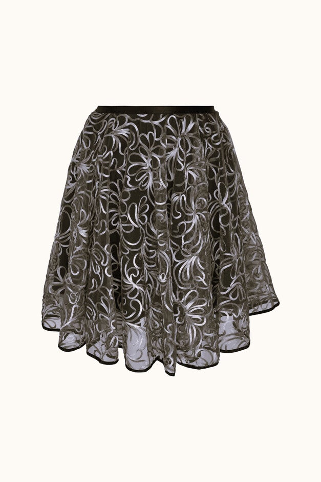 Overlay Party Skirt, Charcoal Ombre / Black, hi-res image number 0