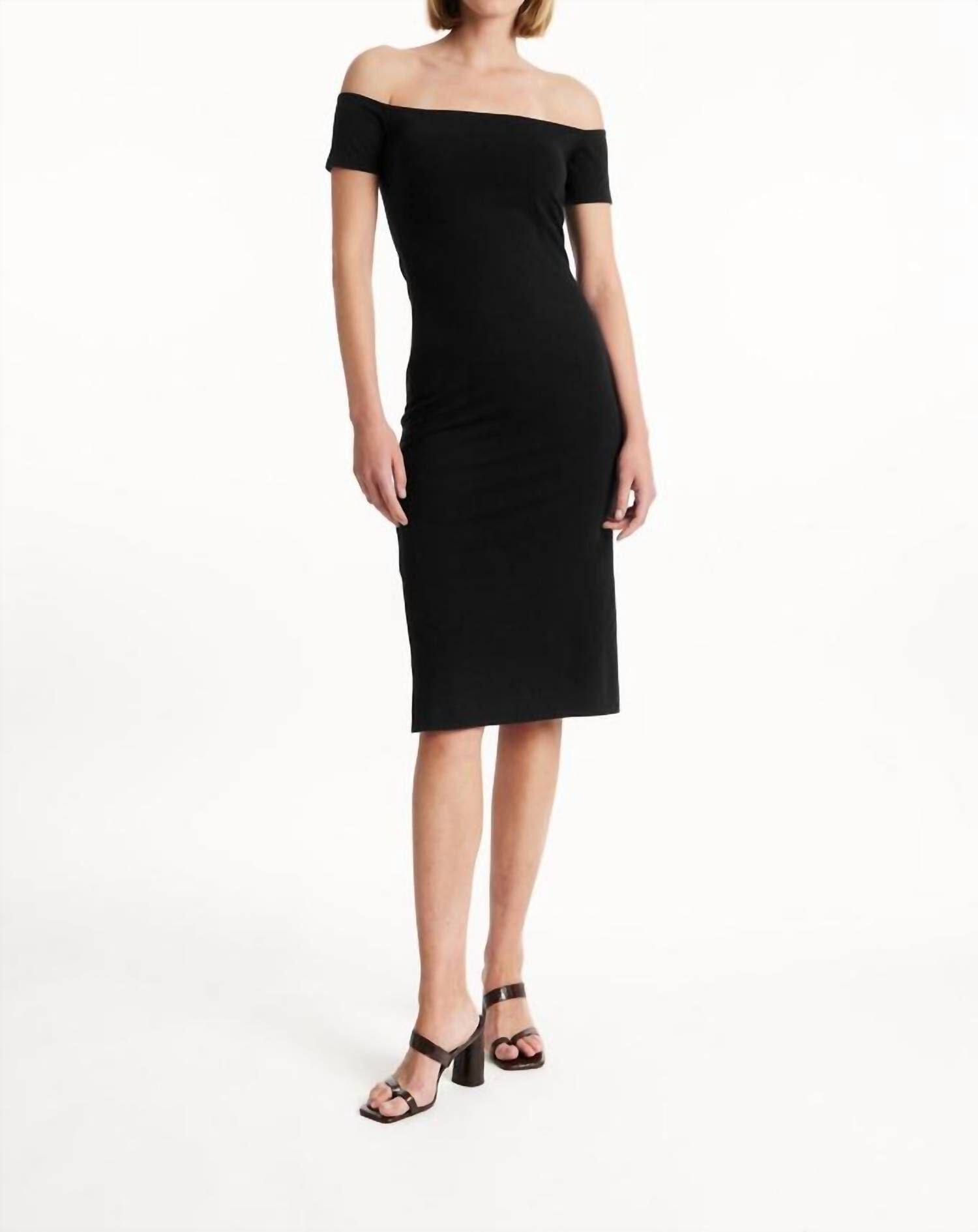 EMER DRESS IN BLACK, Black / Black, hi-res image number 0