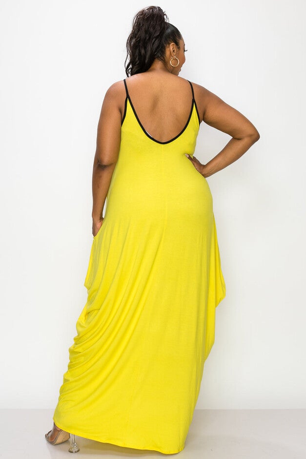 SPAGHETTI STRAP HAREM DRESS, , alternate image number 6