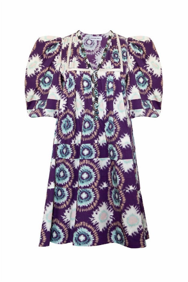 JENKINS DRESS IN LONDON RAIN PURPLE, London Rain Purple / Purple, alternate image number 4
