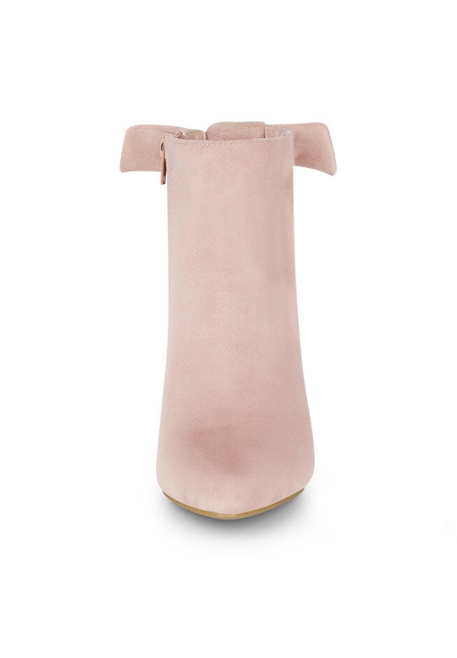 POINTED TOE STILETTO HEEL ANKLE BOOTS, DustPink / Pink, alternate image number 1