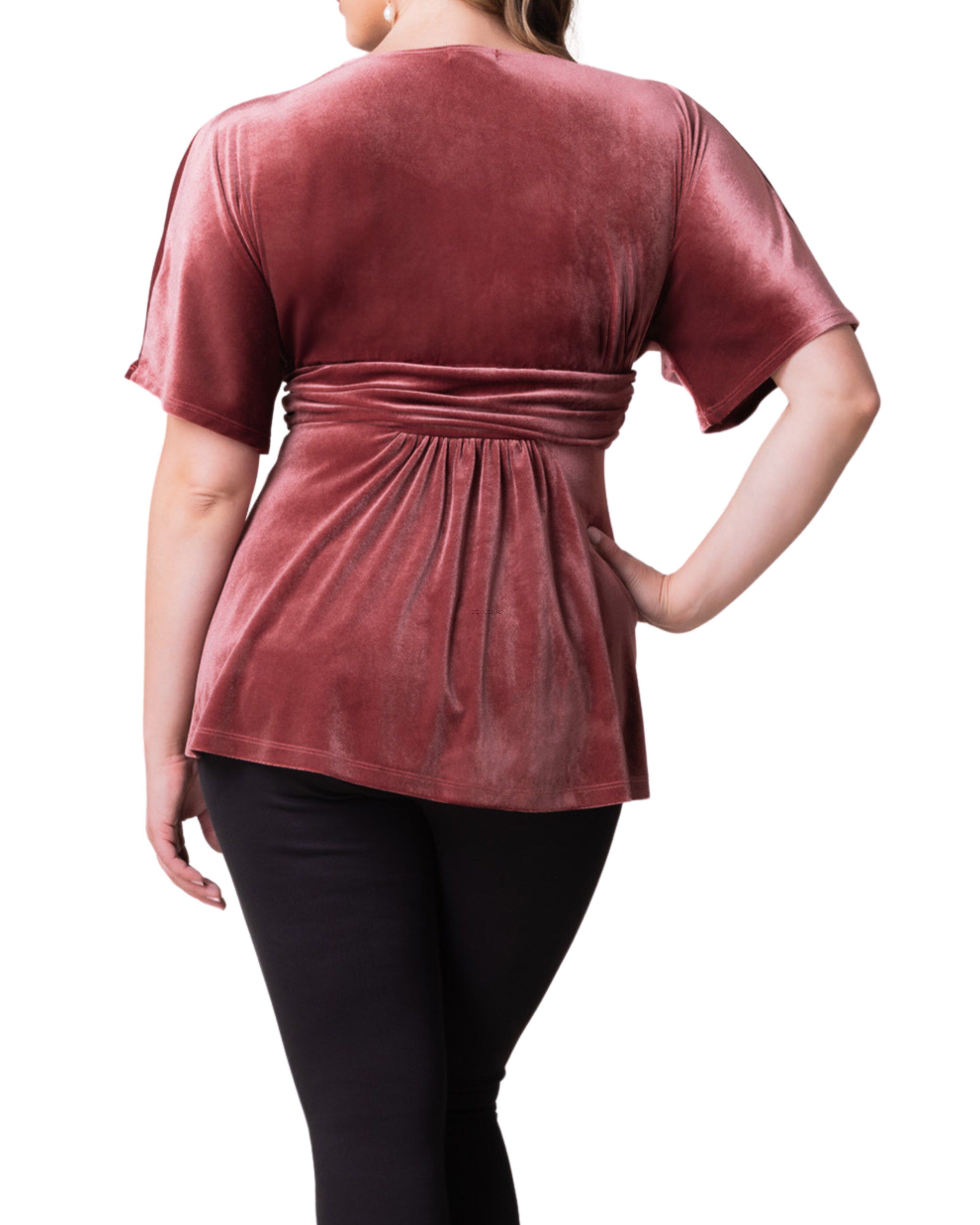 Park Avenue Velvet Top, MAUVE ROSE / Mauve, alternate image number 1