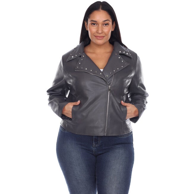 PU Faux Leather Jacket, , alternate image number 7