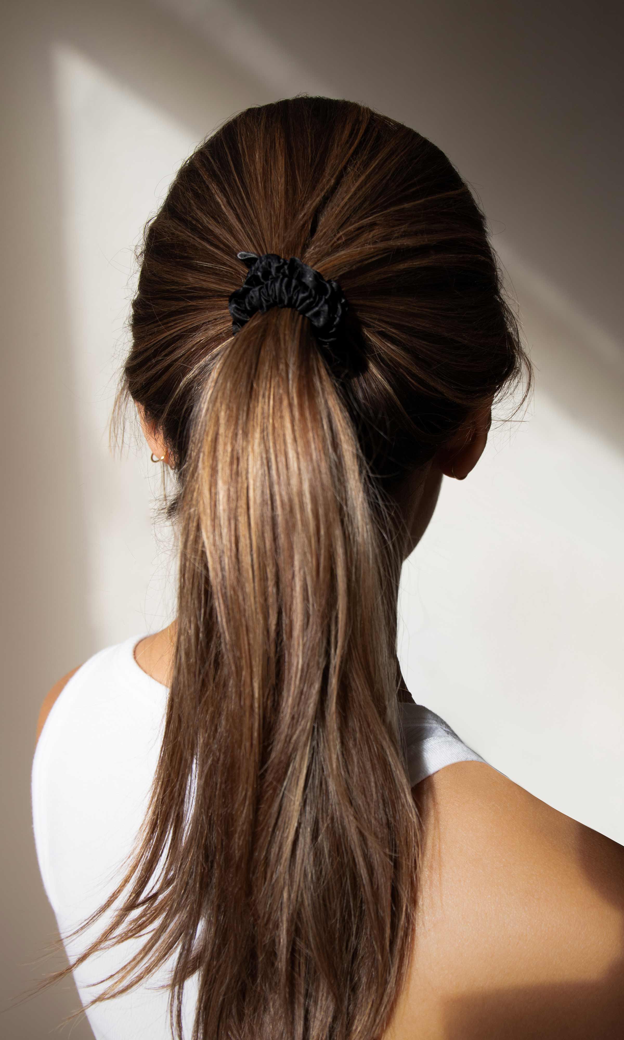 Skinny Scrunchie Set, Black Jade / Black, alternate image number 3