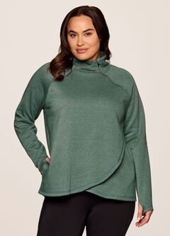 Prime Ready To Roll Fleece Zip Mock Neck Pullover