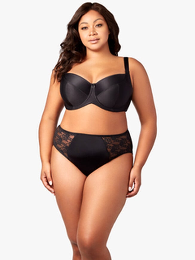 Balcony Underwire Bra, Black / Black, alternate image number 1