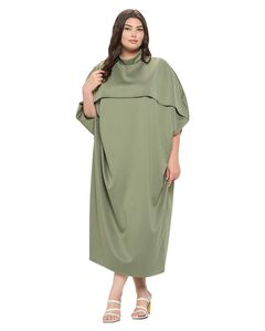 POTTER CAPE KAFTAN MIDI DRESS