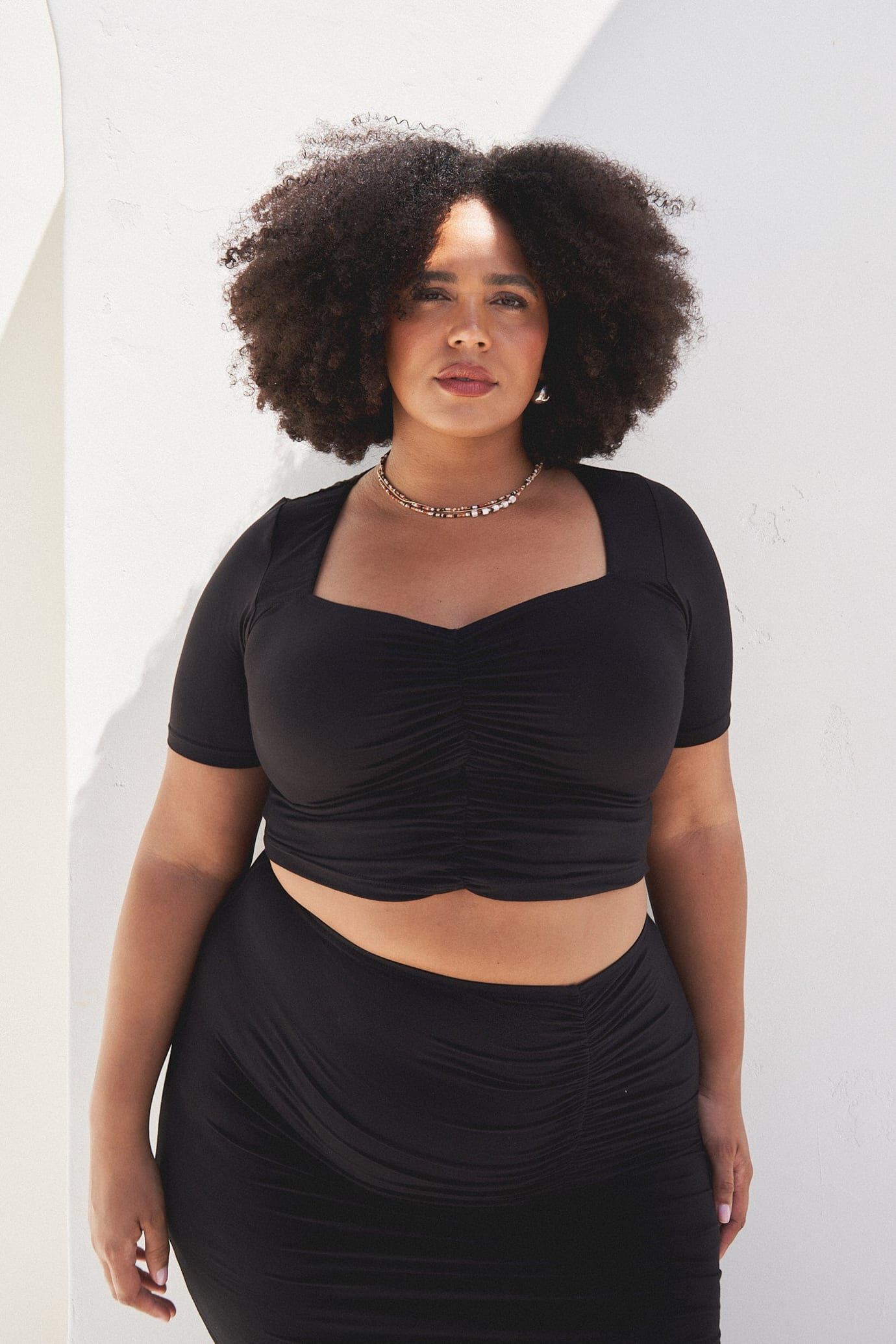 Skylar Baby Tee, Black / Black, hi-res image number 0