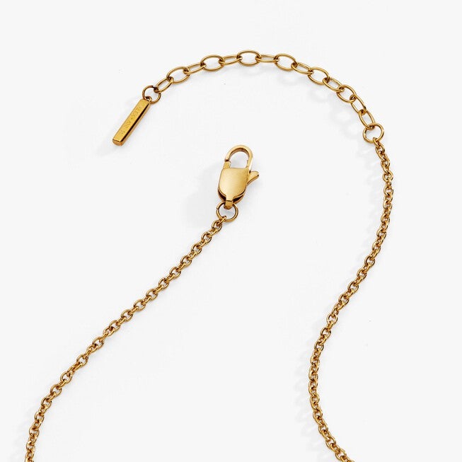 Cross Pendant Necklace, Gold / Gold, alternate image number 2
