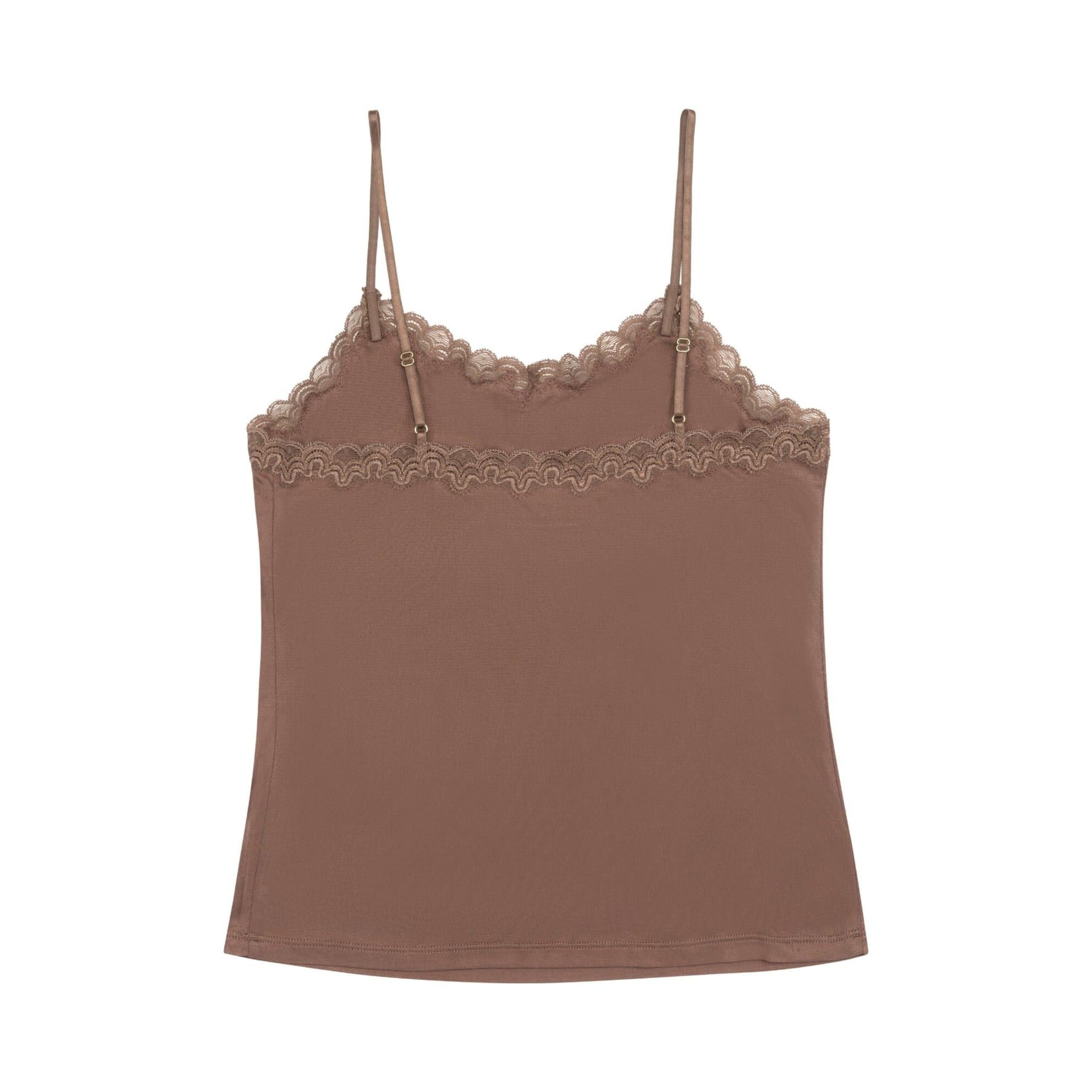 Soft Silk Camisole, Toffee / Brown, alternate image number 1