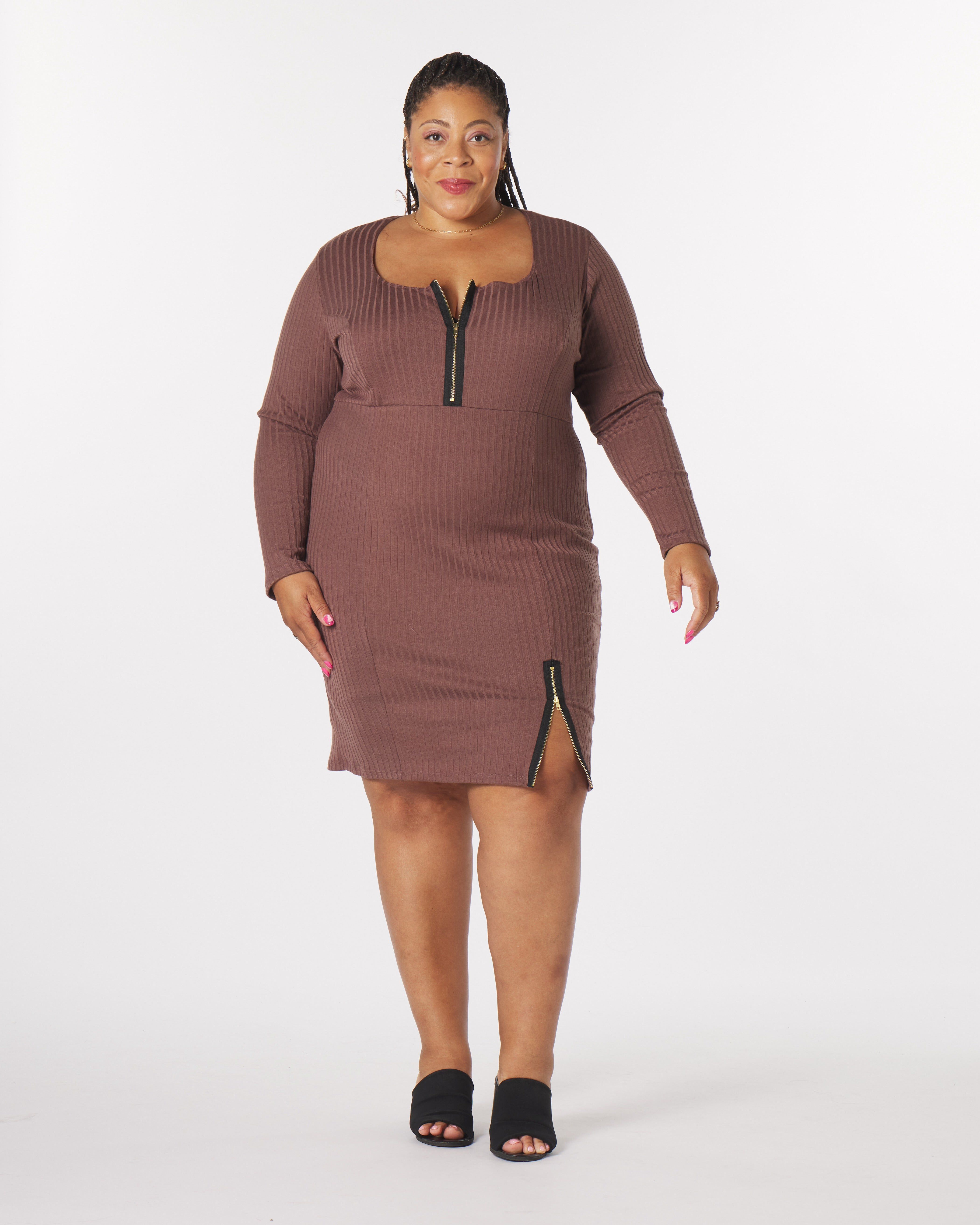 Liz Mini Dress, Acorn / Brown, hi-res image number 0