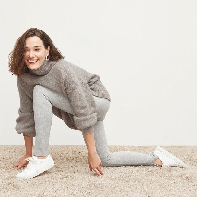 Stella Legging - Washable Ponte, Gray / Light Grey, alternate image number 1