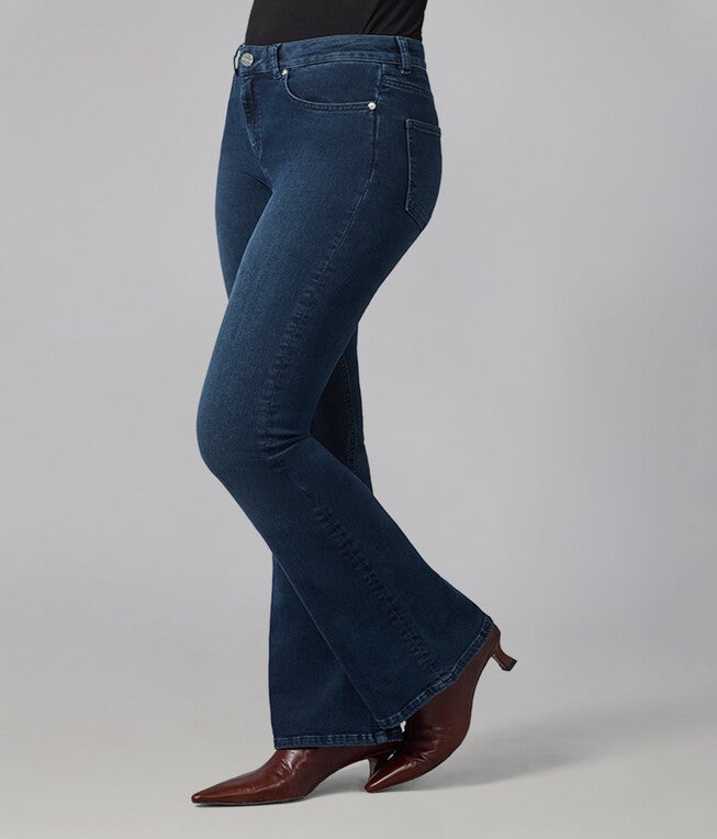 Alice-SDB High Rise Flare Jeans, Shadow Blue / Navy, alternate image number 1