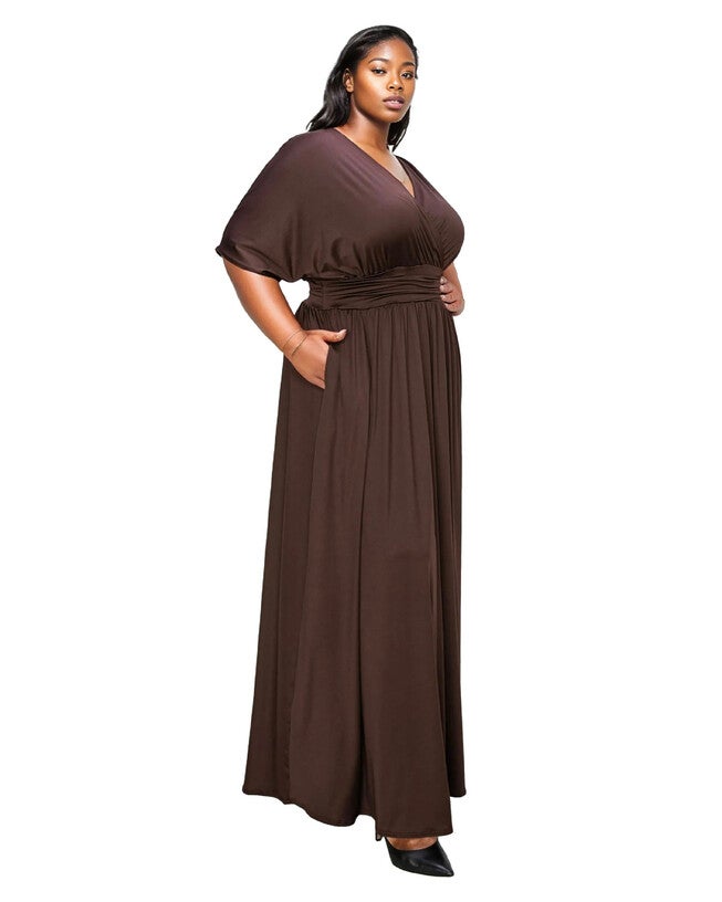 Raffi Pocket Empire Waist Maxi Dress, , alternate image number 4