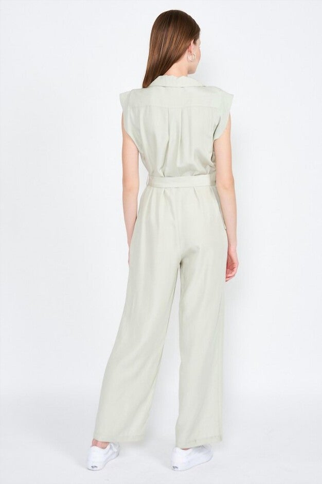 VANESSA SLEEVELESS JUMPSUIT IN MIST, , alternate image number 3
