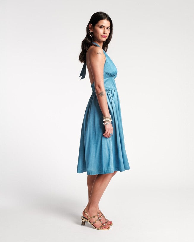 Lydia Dress, Blue / Light Blue, alternate image number null