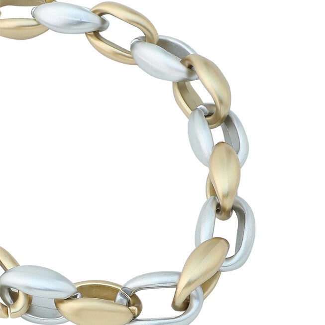 SOHI Women's Link Chain Necklace, Silver / Silver, alternate image number null